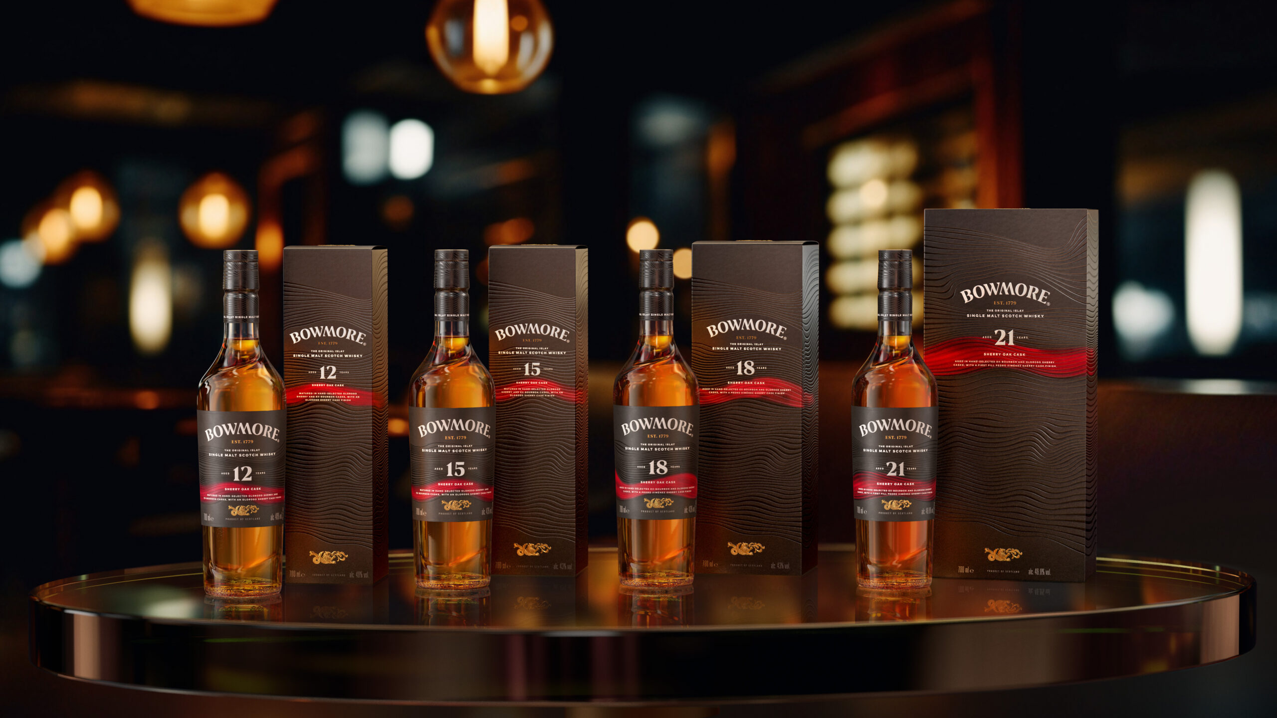 Bowmore präsentiert exklusive Sherry Oak Cask Kollektion und markiert neuen Meilenstein in der Whiskygeschichte