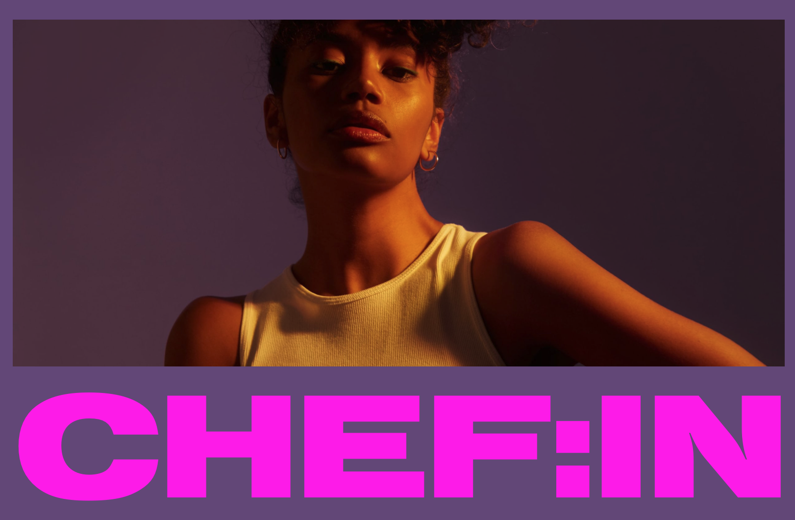 Screenshot der Homepage der Plattform Chef:in für weibliche Spitzenköche